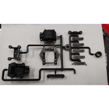 CONJUNTO BULKHEAD DIANTEIRO PARA ZX-5 ZX5 KYOSHO KYOLA-210 KYO LA210